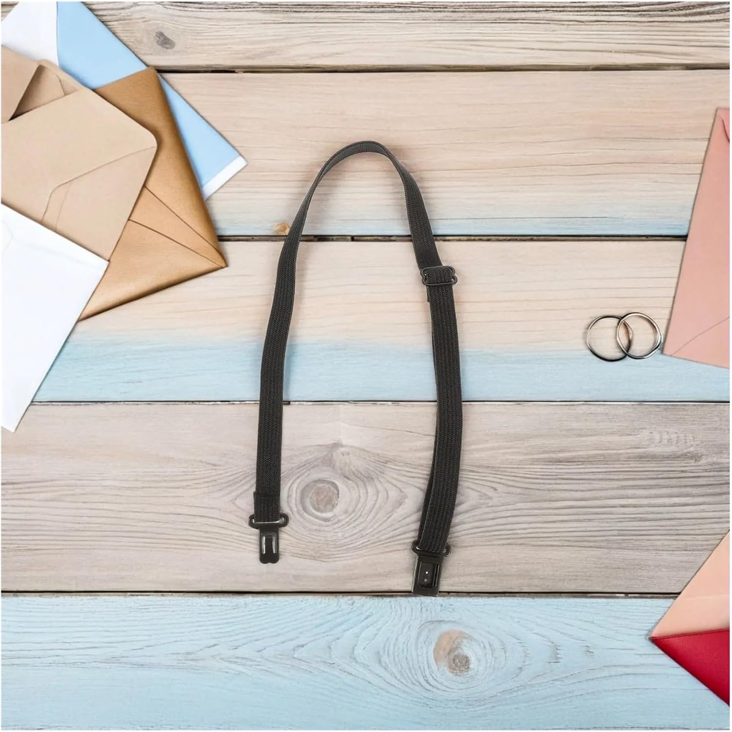 Adjustable Elastic Bow Tie Strap 40 Pcs Black Adjustable Bow Tie Support Strap Elastic Bowknot Neck Band Pre-Tied for Men Women Formal Events Wedding Business