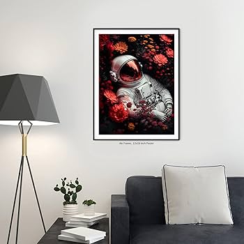 Amazon.com: Cool Astronaut Poster – (12x16 Inch) Unframed