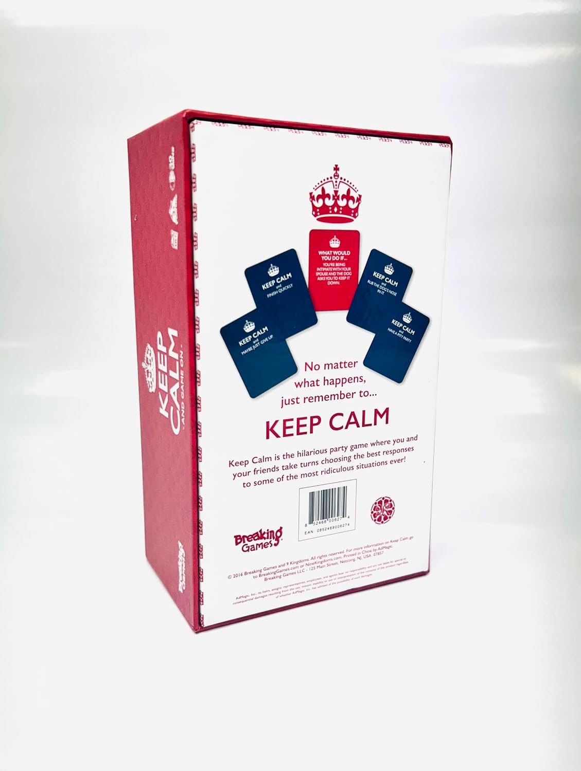Breaking Games Keep Calm - Hilarious Party Game for Friends and Family - Ideal for Game Night - Ages 17+, 3-8 Players