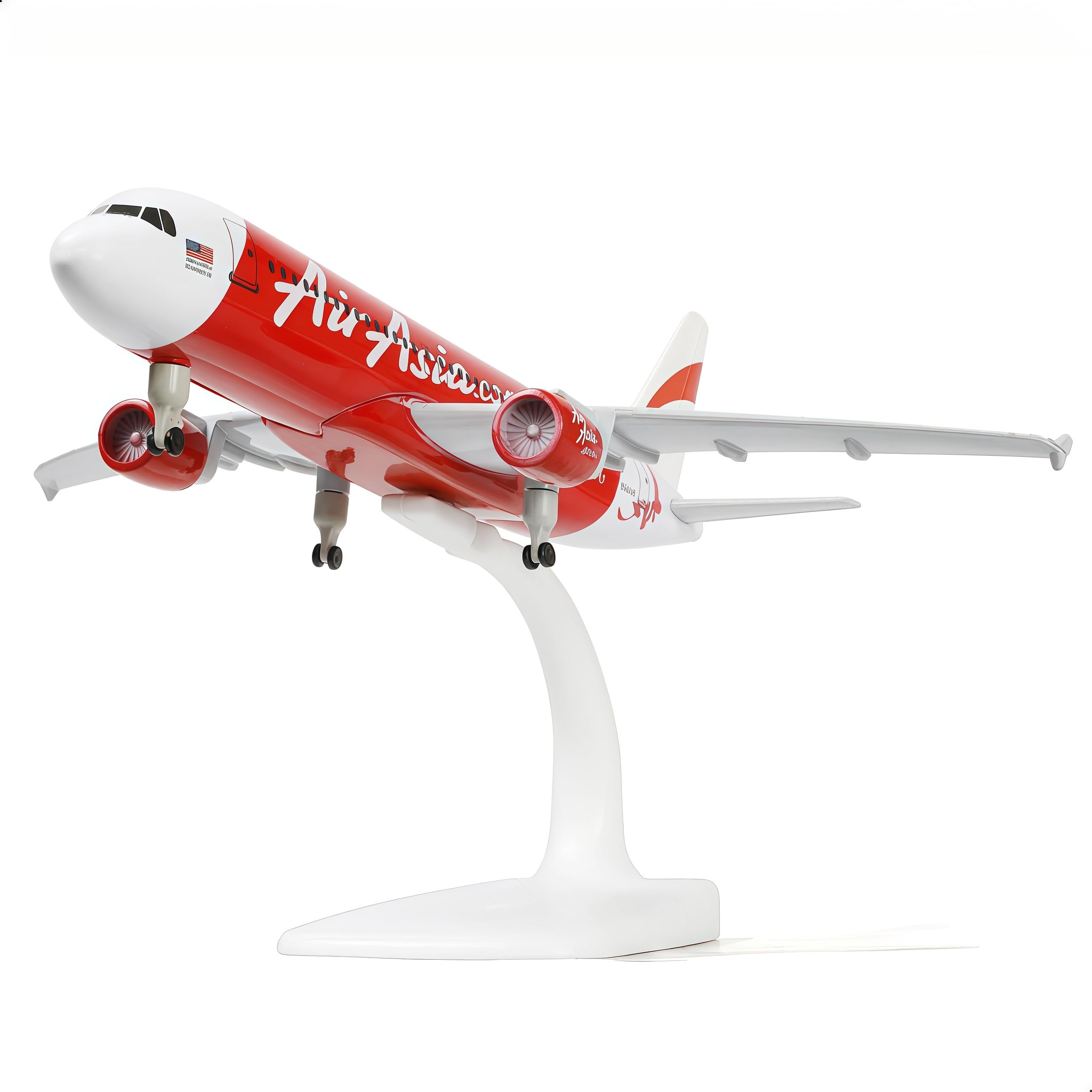 LGSRSNXHTX 1/300 Diecast Metal Airplane Model with Stand Asia A320 Plane Model for Adult Aviation Gifts,Desktop Display Airplane Ornament
