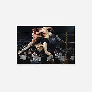 George Bellows - Stag at Sharkeys (1909) - Classic Painting Photo Poster Print Art Gift // Size: A3 (297 x 420 mm)