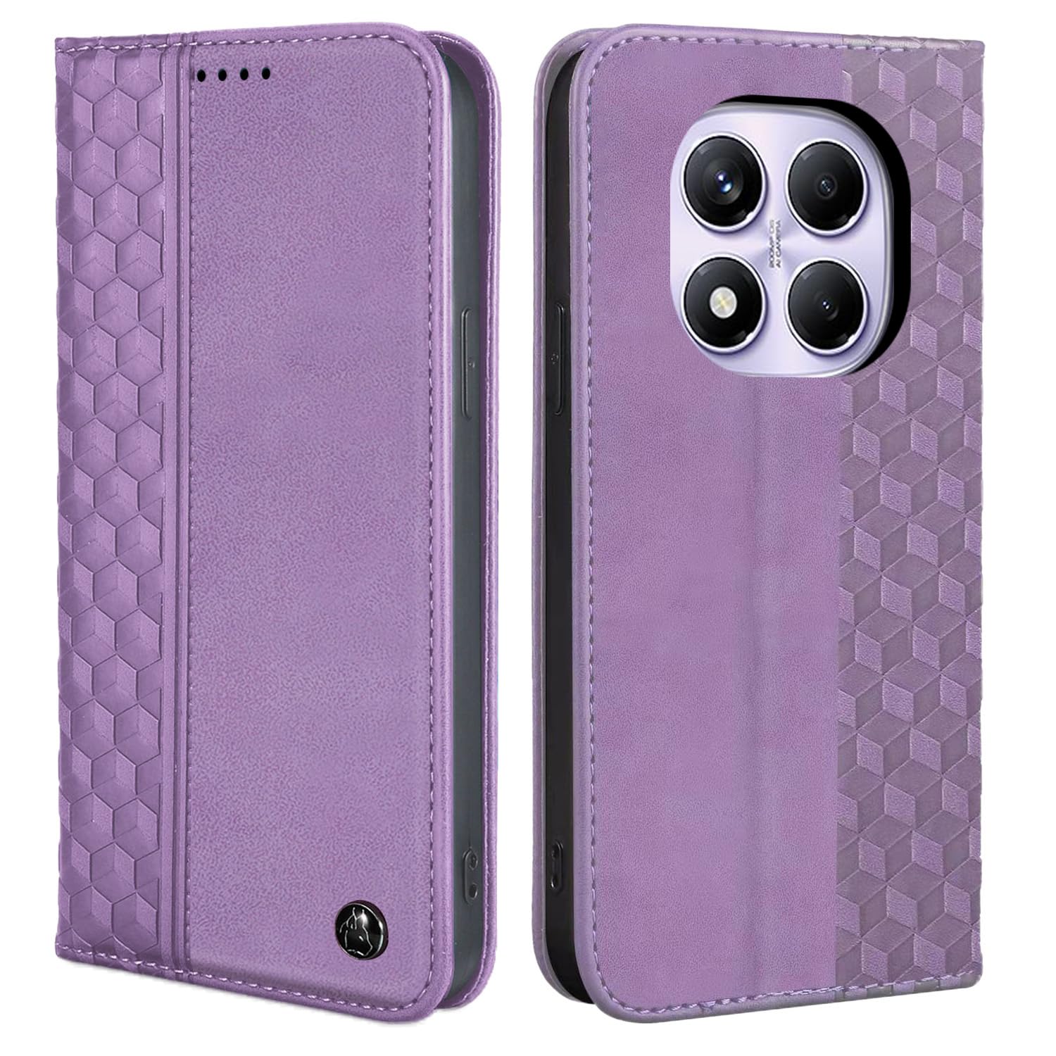Cover Flip Per Xiaomi Redmi Note 14 Pro 4G - Pelle PU, Slot Carte, Supporto Stand, Blu