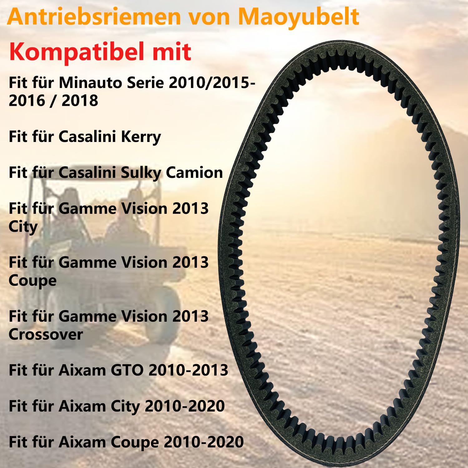 Motorrad-Antriebsriemen, Motorrad-Antriebsriemen-Antriebsriemen BD522172 Fit für AIXAM GTO City Coupe Crossline Crossover 2010-2020