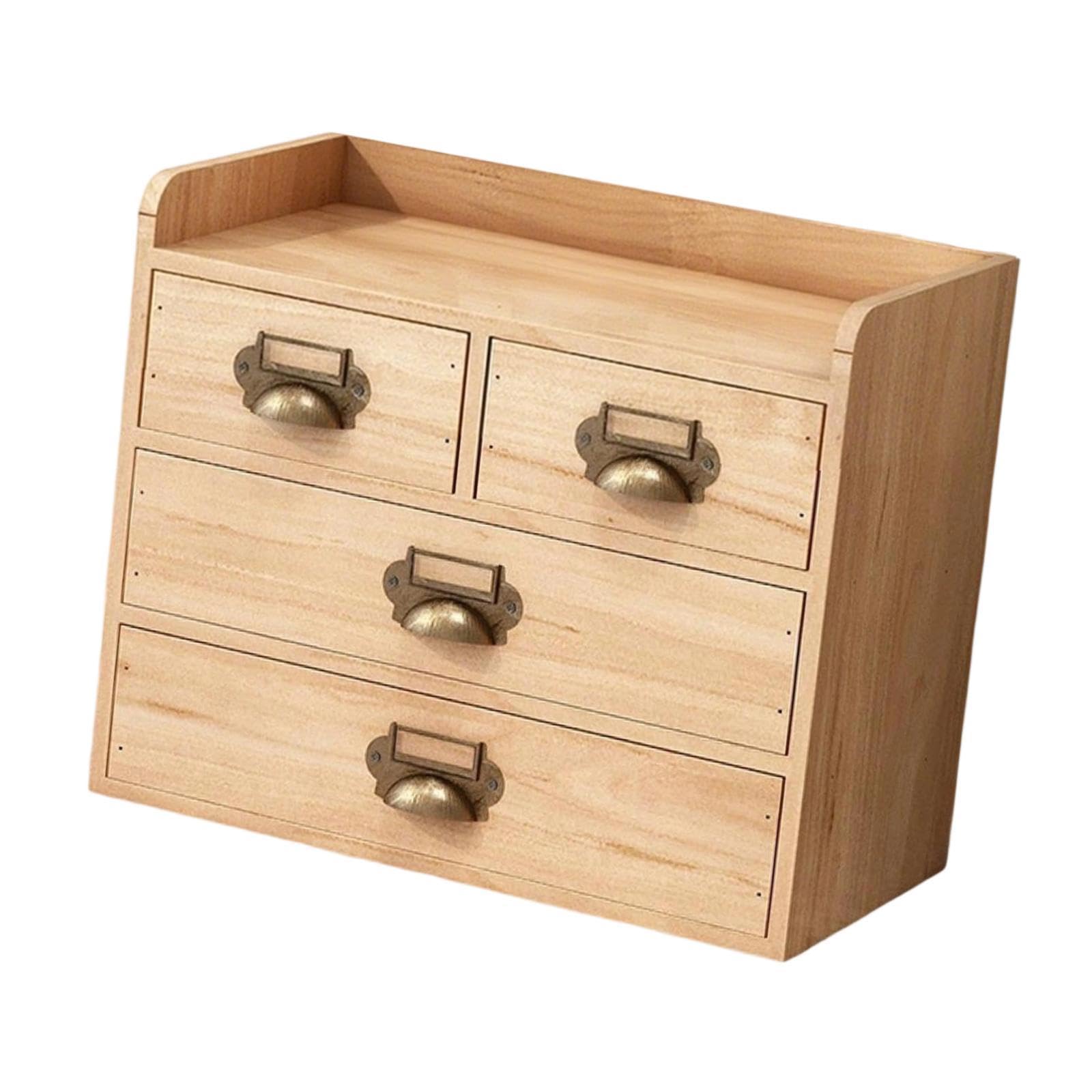 Sharplace Schreibtischschubladen-Organizer, Aufbewahrungsbox aus, platzsparend, Bauernhaus-Organisation, Tischschrank für Schminktisch, Schulschrank, Protokollfarbe