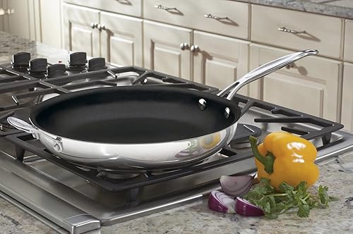 Miniatura 5 de Clásica sartén abierta inoxidable antiadherente para chef Cuisinart Acero inoxidable