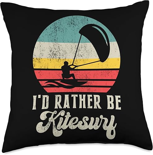 Miniatura 4 de I'd rather be Kitesurf Surf Sports Kite Kitesurfing Throw Pillow