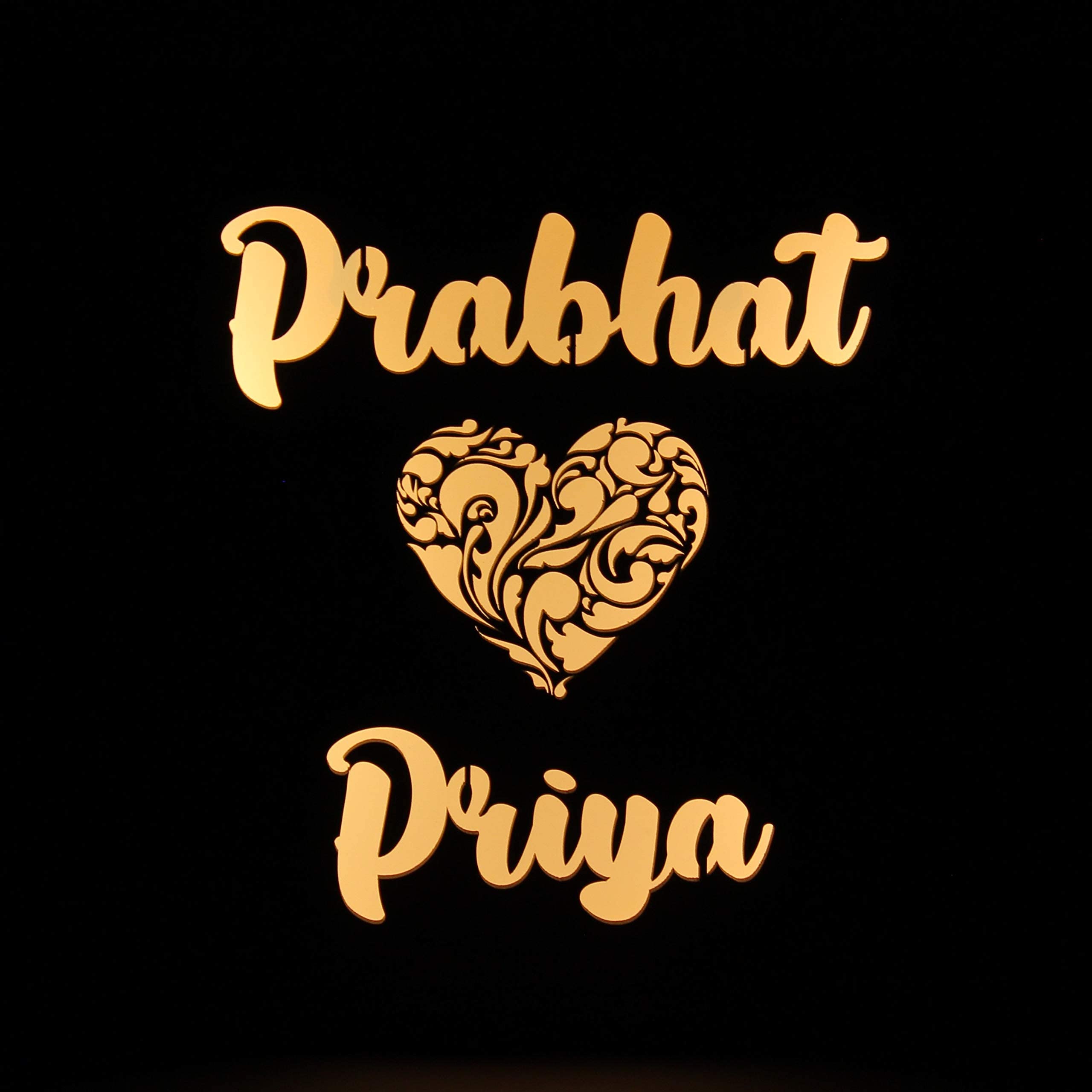 Personalized Wedding Gift - LED Name Lamp -4