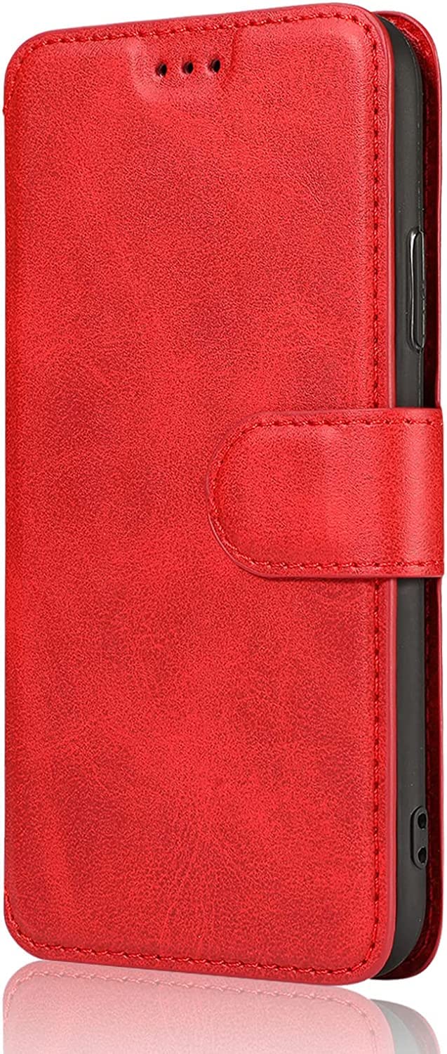 Funda para iPhone 14 de cuero con soporte horizontal para ver vídeos cómodamente 8