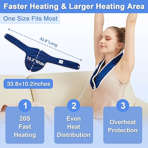 Miniatura 10 de AOBOCO Paquete de 1 almohadilla térmica de tobillo para alivio de la fascitis plantar, tobillera mejorada para mujereshombres, dolor neuropatía,