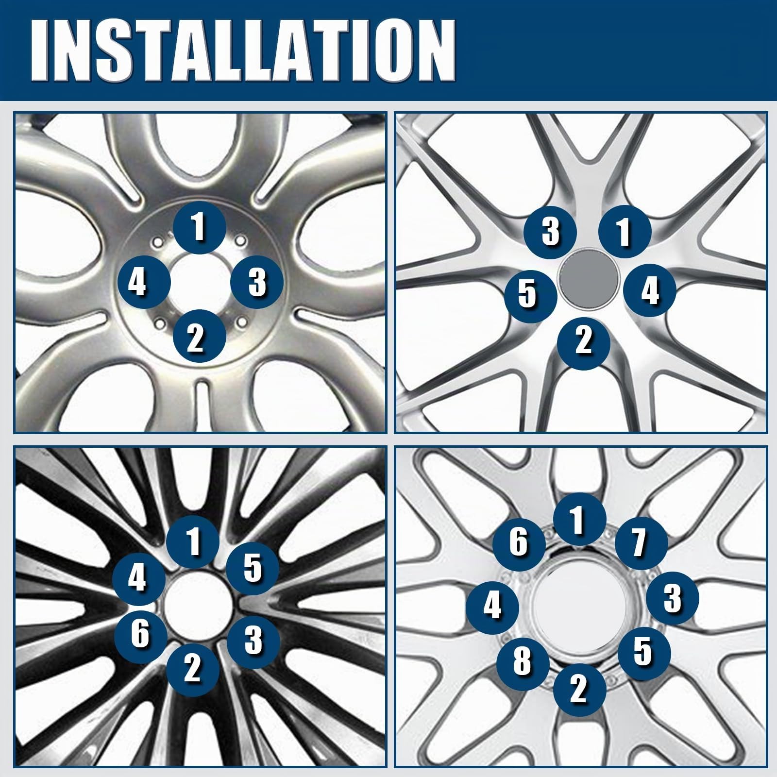 GAsupply Lot de 20 écrous hexagonaux de roue en alliage M14 x 1,5, 21 mm, compatibles avec Chrysler 300C, Ford S Max, Galaxy et plus encore