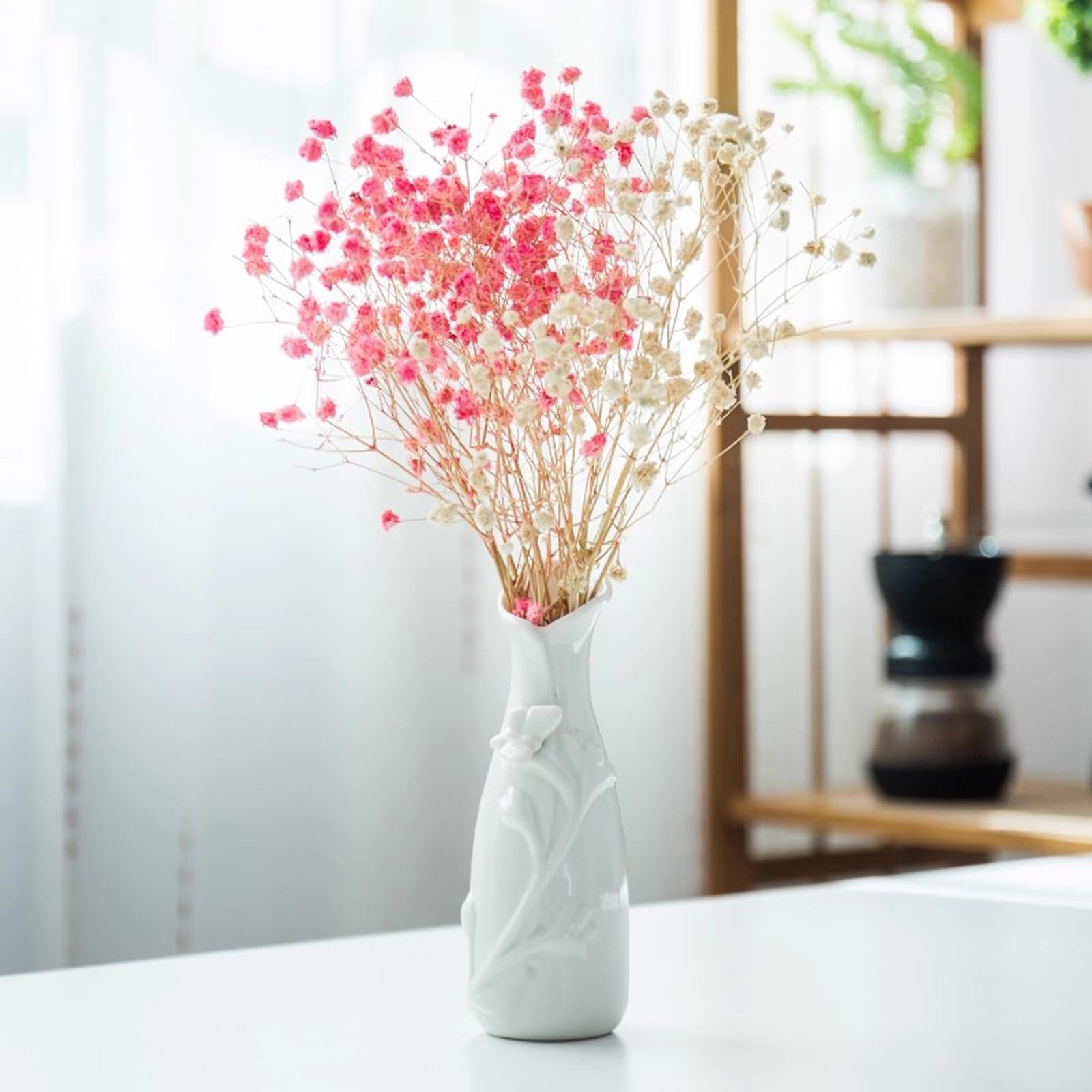 Wazony na kwiaty, Ceramiczny wazon dekoracyjny | Pokój dzienny, stół jadalny, biuro, sypialnia, biurko: świeże, suszone kwiaty, prezenty