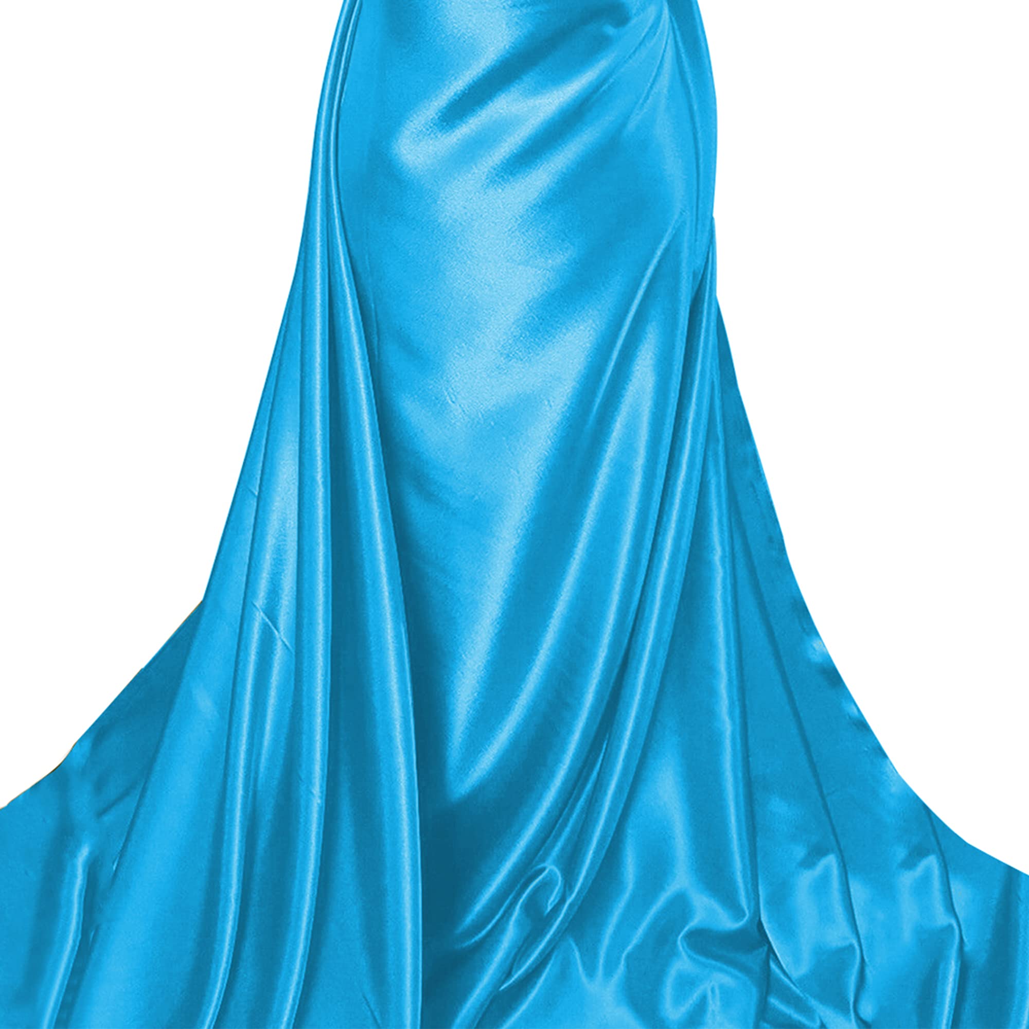 Aqua/Blue Taffeta Fabric for Sewing, Draping, Lining, Dressmaking, Home Furnishing and Crafts | 58”- 147 cm Wide | Same Day Dispatch | Sold By The Metre
