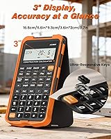 Vista 4 de Construction Calculator with Writing Tablet Industrial & Scientific ROATEE Engineering Calculator for Contractor, Concrete Pocket Feet-inch-Fraction