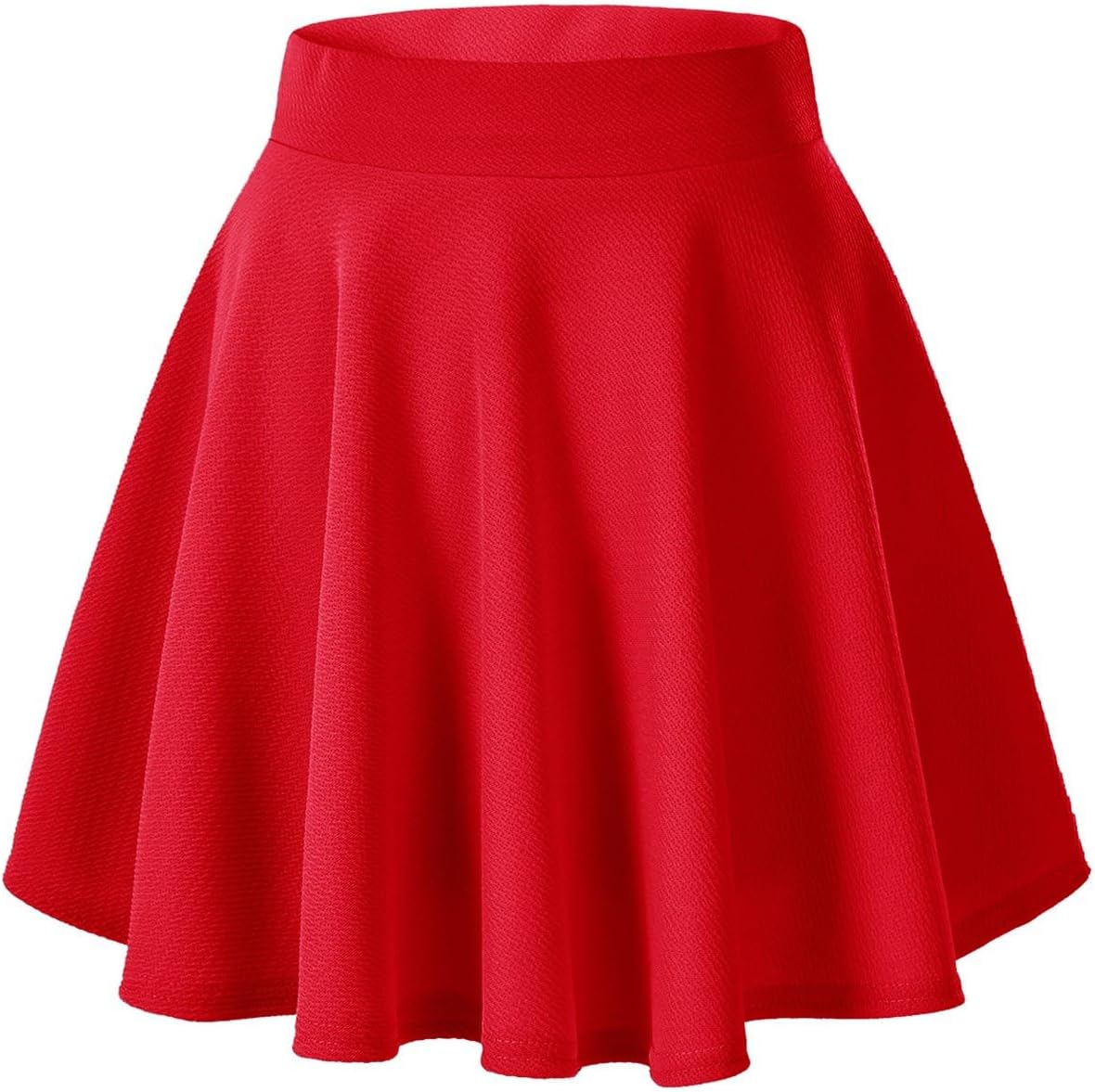 Urban CoCo Women's Basic Versatile Stretchy Flared Casual High Waist Mini Skater Skirt