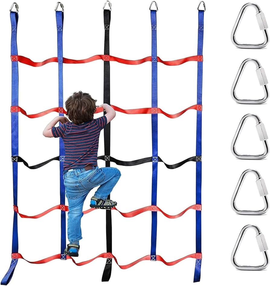 子供用屋外フィルムクライミングネット屋外用プレイセット、セーフティネットナイロンロープネットブランコセット用カーゴロープカーゴネット大メッシュブリ 子供用屋外フィルムクライミングネット屋外用プレイセット、セーフティネットナイロンロープネットブランコセット用カーゴロープカーゴネット大メッシュブリ