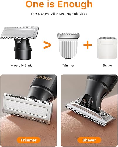 Miniatura 9 de 2025 actualizado Kit de recortadora de vello corporal y nariz, todo en uno afeitadora eléctrica de barba de viaje para hombres, carga rápida USB-C,