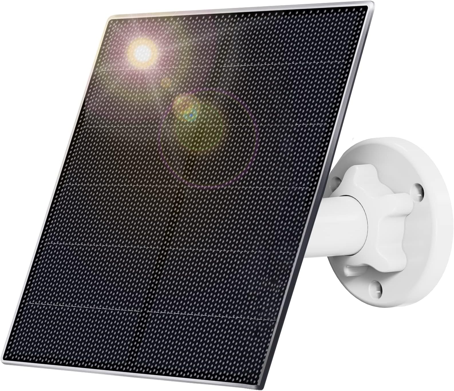 5W Solar Panel for Wireless Security Camera Outdoor, IP65 Waterproof Solar Panel Power Supply for Battery Power Camera, Compatible with Yakry C3 cam Outdoor Camera, Adjustable Mount Bracket (1-Pack)