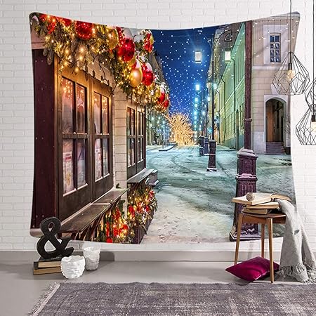 Amazon Co Jp タペストリー クリスマス お洒落なインテリア雑貨 お正月飾り 玄関 暖かいタペストリー 壁掛け 0x150 模様1 ドラッグストア