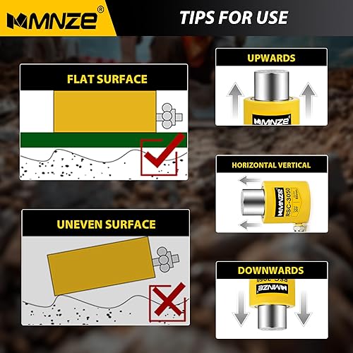 Miniatura 33 de 10T 2 "Stroke Hydraulic Cylinder Jack Sets Porta Power Ram Jack Kits de cilindro de elevación de efecto único se retrae automáticamente con bomba