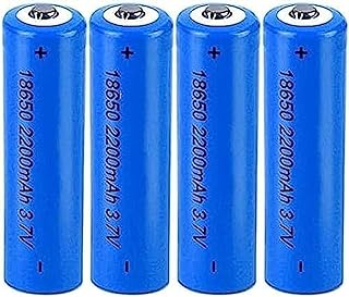 Rechargeable Battery 3.7V Battery 2200 MAh High Performance for Household Devices, Camara,4 Pcs,Button Top