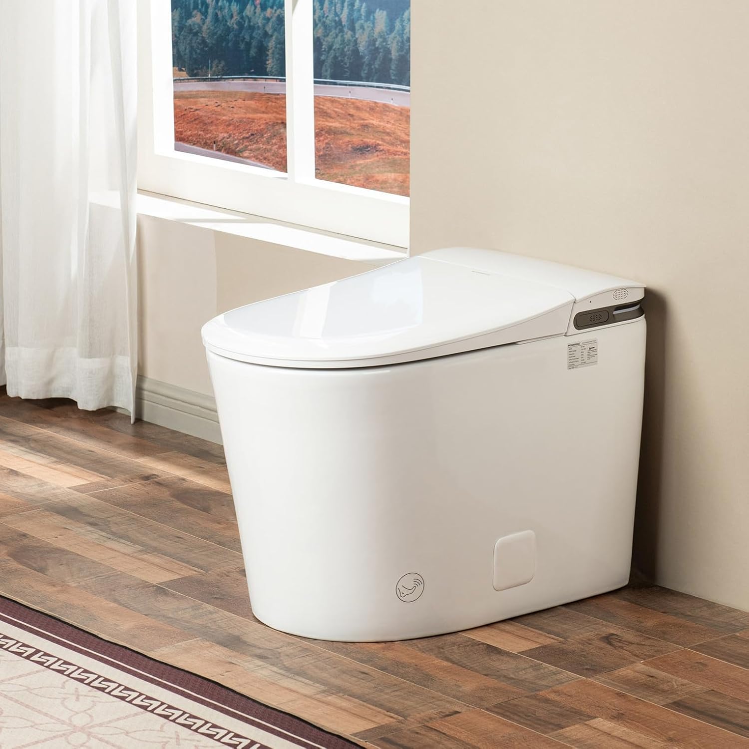 WOODBRIDGE GT100 Smart Toilet,Auto Open/Close Lid, Foot Sensor,Auto Flush, Heated Seat & Fragrance System, ADA Height, Easy Installation, without Bidet