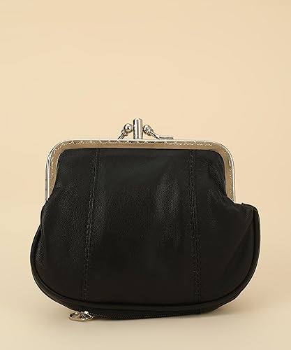 Miniatura 2 de Leatherboss Monedero de cuero auténtico con doble marco y bolsillo con cremallera