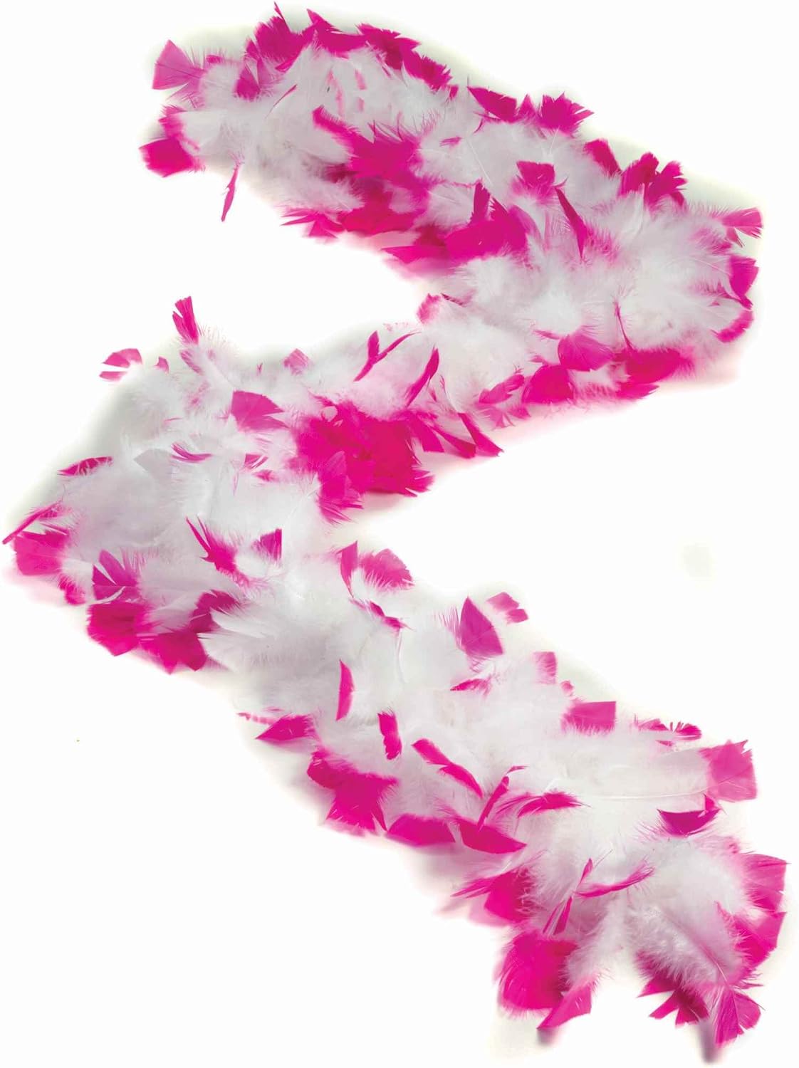 Forum Novelties Adult Feather Boa, Pink/White
