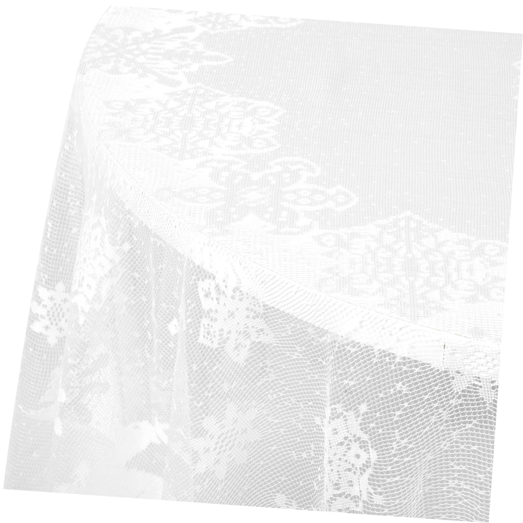 Flocons de neige de Noël nappe ronde lavable anti-tache en polyester pour repas de fête sans stress
