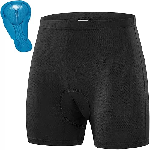 Przewalski Ropa interior de ciclismo para hombre, con acolchado 4D, para bicicleta, forro de MTB, ropa interior para ciclismo