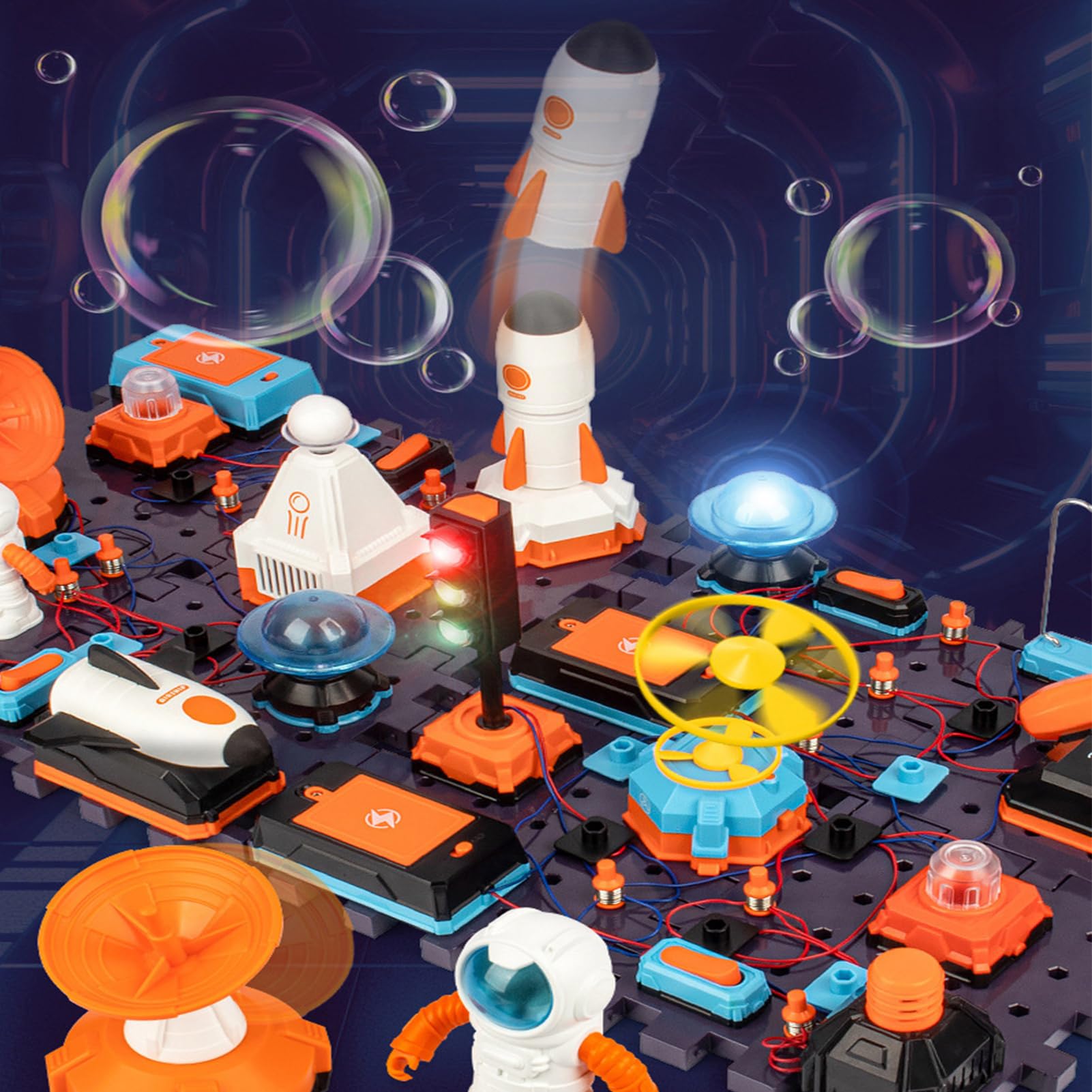 Kit Di Scienza Dei Circuiti Giocattoli STEM per Progetti Scientifici | Giocattoli Educativi 7-14 Anni con Costruzione Fisica