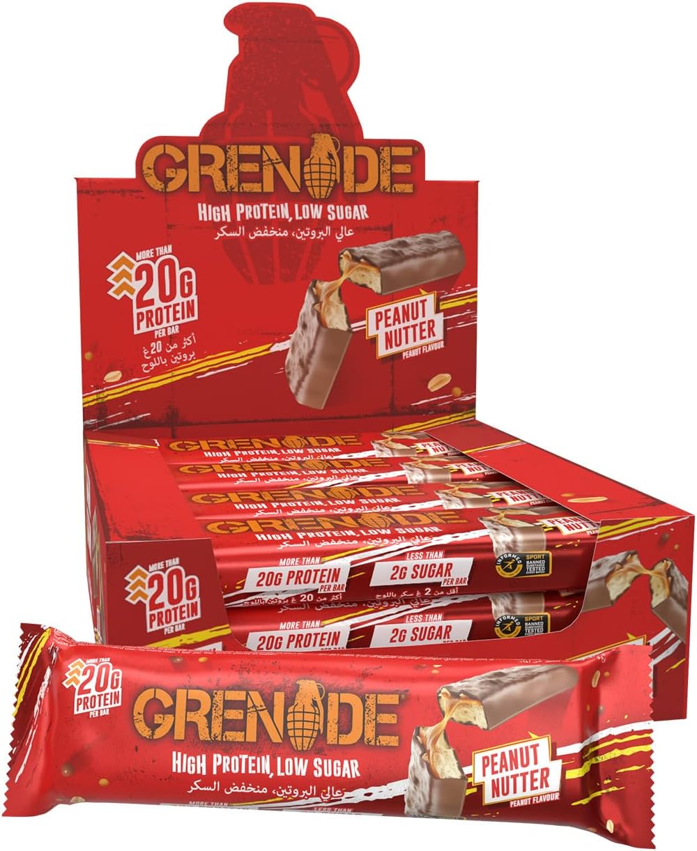 High Protein, Low Sugar Bar - Peanut Nutter, 12 x 60 g