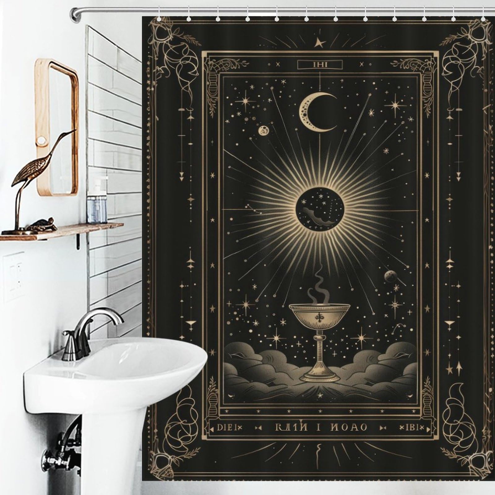 Chalice Eclipse rideau de douche chic ensemble décoration moderne en tissu