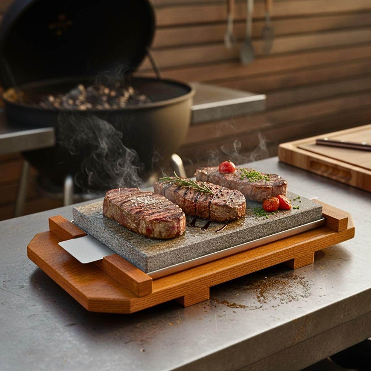 Piedra para Carne de20x30 cm Modelo Rustic Roble CT