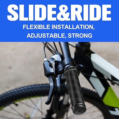 Miniatura 5 de 48 unidades de empuñaduras de bicicleta de goma antideslizante para manillar de bicicleta de repuesto negro agarre bicicleta triciclo silla de