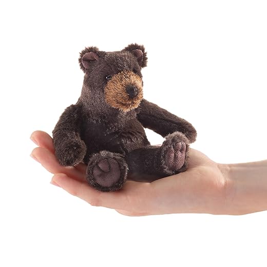 Folkmanis Mini Sitting Bear Finger Puppet