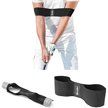 Fanshaw Golf Grip Trainer with Arm Band, 2-in-1 Golf Swing Training Aid for Correct Grip & Arm Positioning,Fixes Grip Posture & Locks Elbow for Consistent Shots,Men & Women Golf Accessories