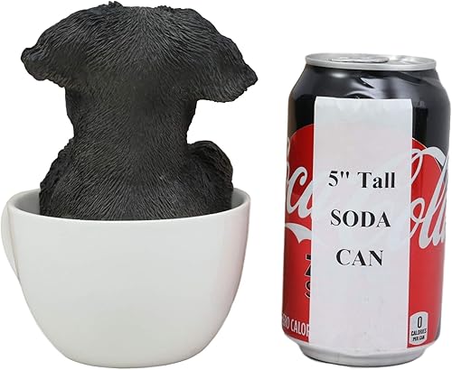 Miniatura 4 de Ebros - Figura decorativa de resina coleccionable con ojos de cristal de perros de pedigrí, mascotas y amigos, de 5.75 pulgadas de alto, color gris