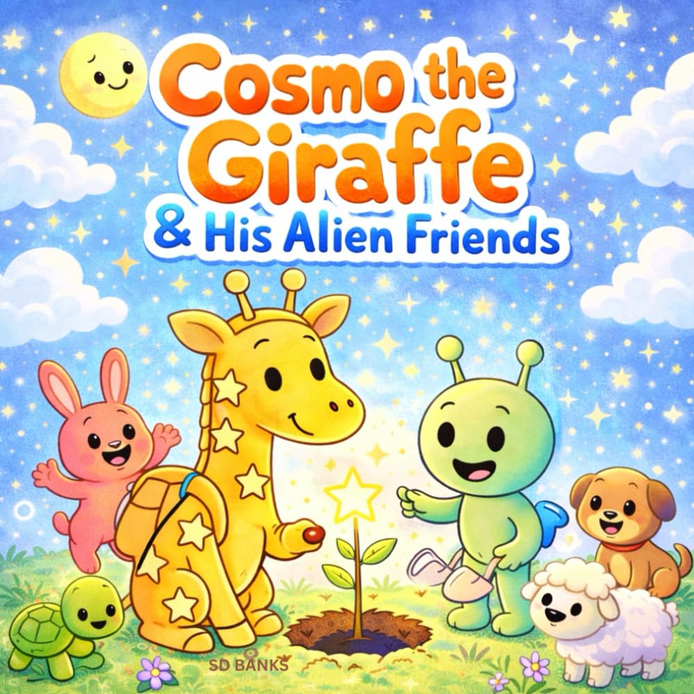 Cosmo the Giraffe & His Friends: A Wholesome Coloring Adventure for Kids Ages 3–8