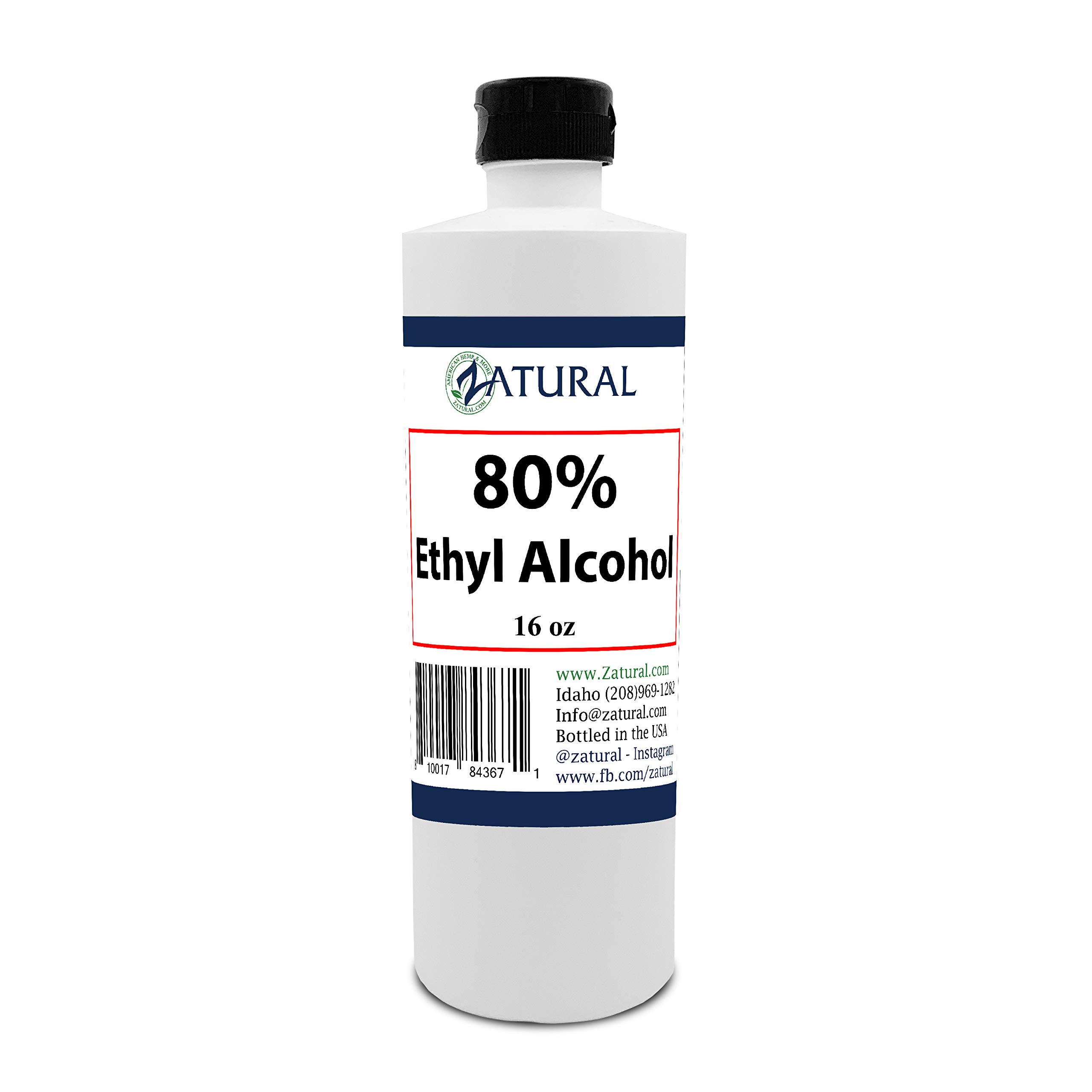Ethanol - Ethyl Alcohol - 80% Ethanol 4.5% Heptane 15.5% Water (16 Ounce)