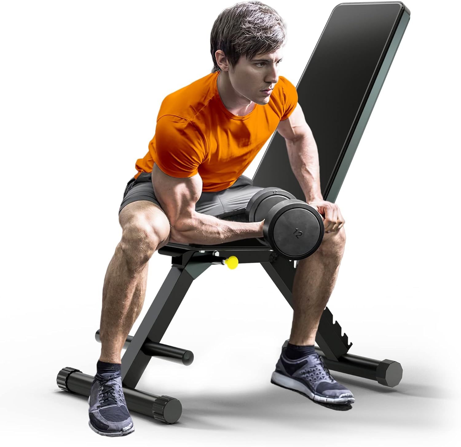 Holleyweb Weight Bench,900LBS Incline Decline Workout