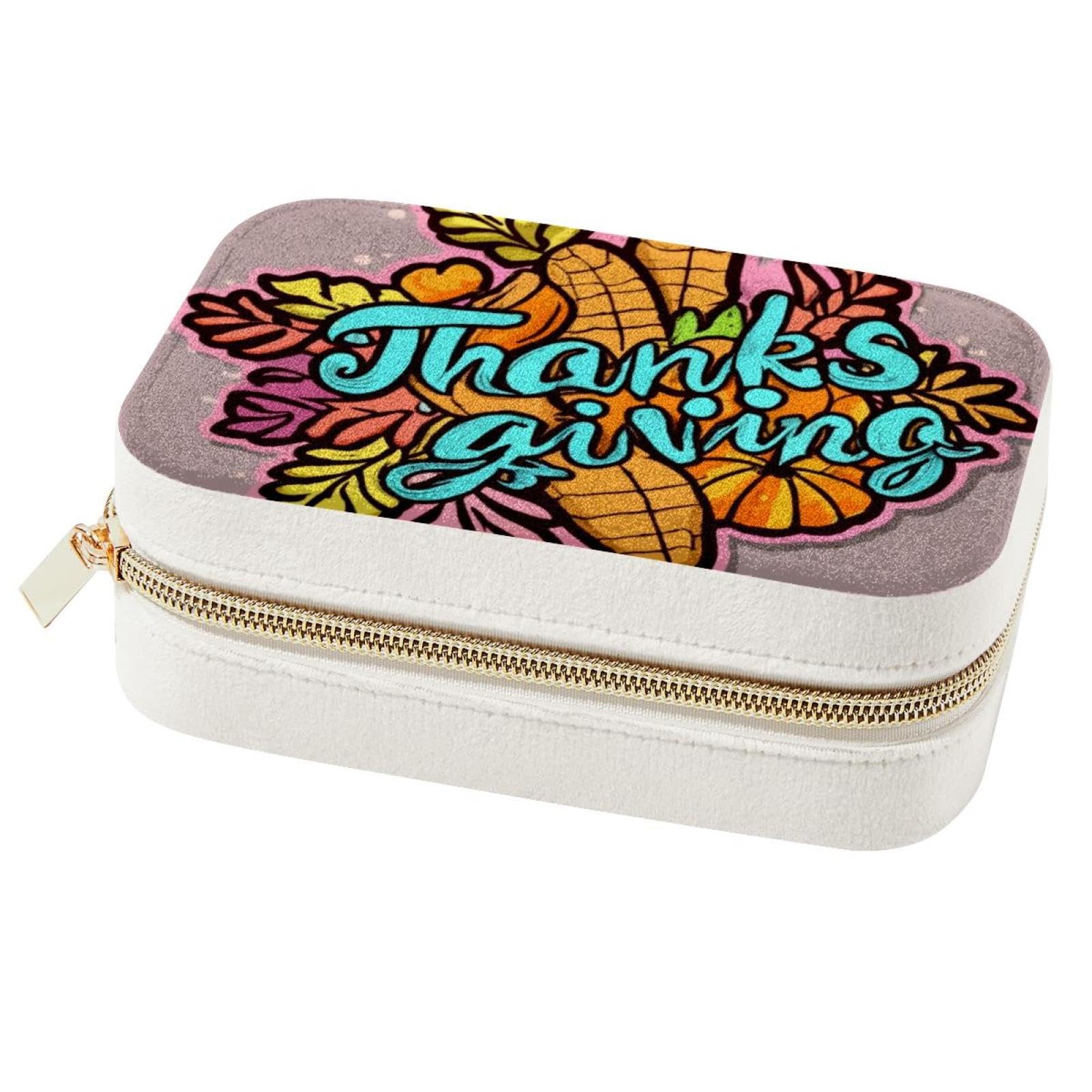 Boîte à bijoux de voyage en velours, le cadeau de Thanksgiving idéal pour vos colliers