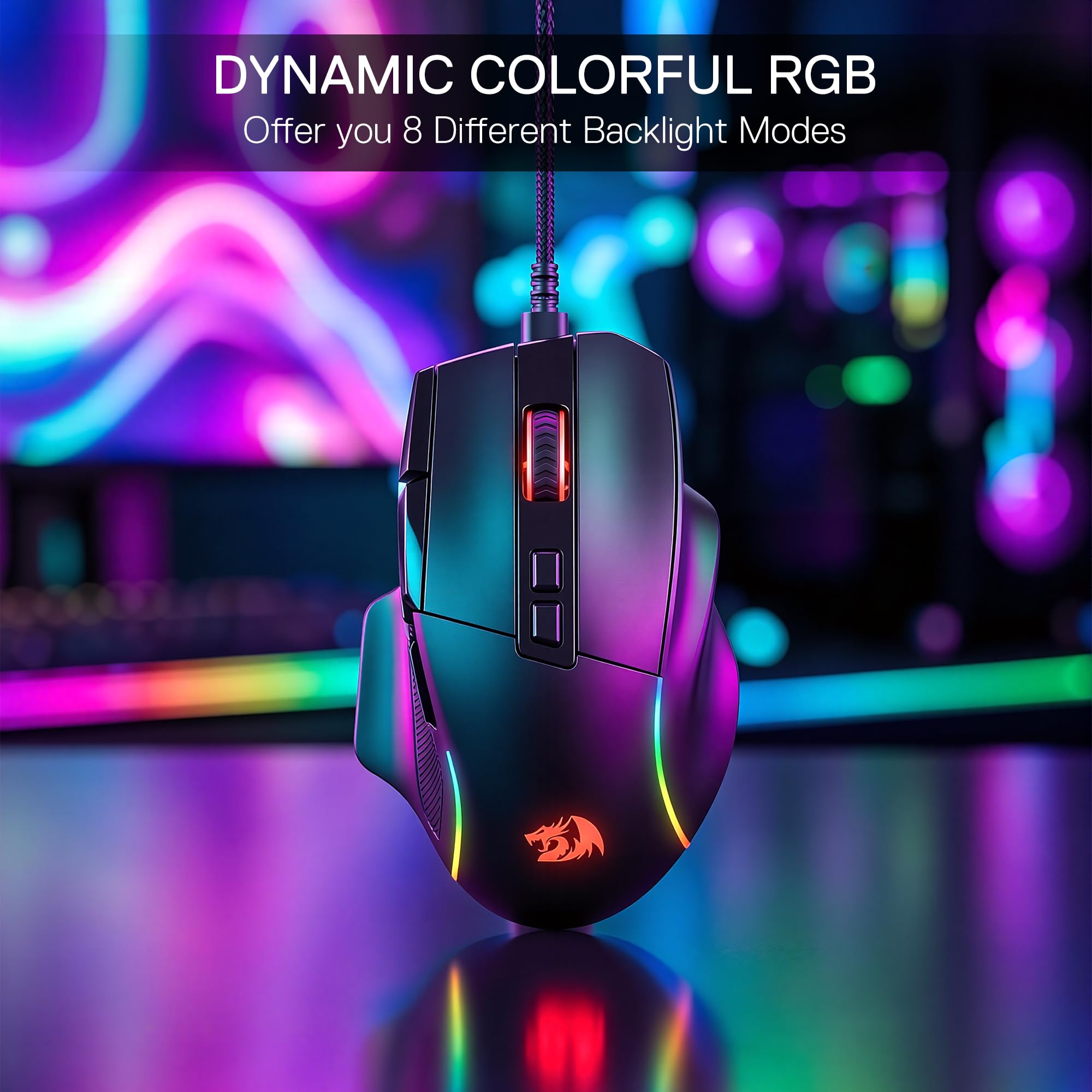 良いマウス Amazon | Redragon M925 有線ゲーミングマウス 24K DPI プログラム可能