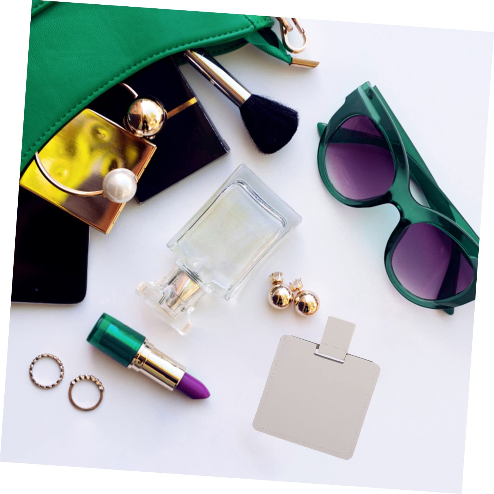 CALLARON 2 Set Specchietti Cosmetici Tascabili Specchi Maneggevoli Per Compatti E Portatili Per Donne Per Viaggi 5 Pezzi*2
