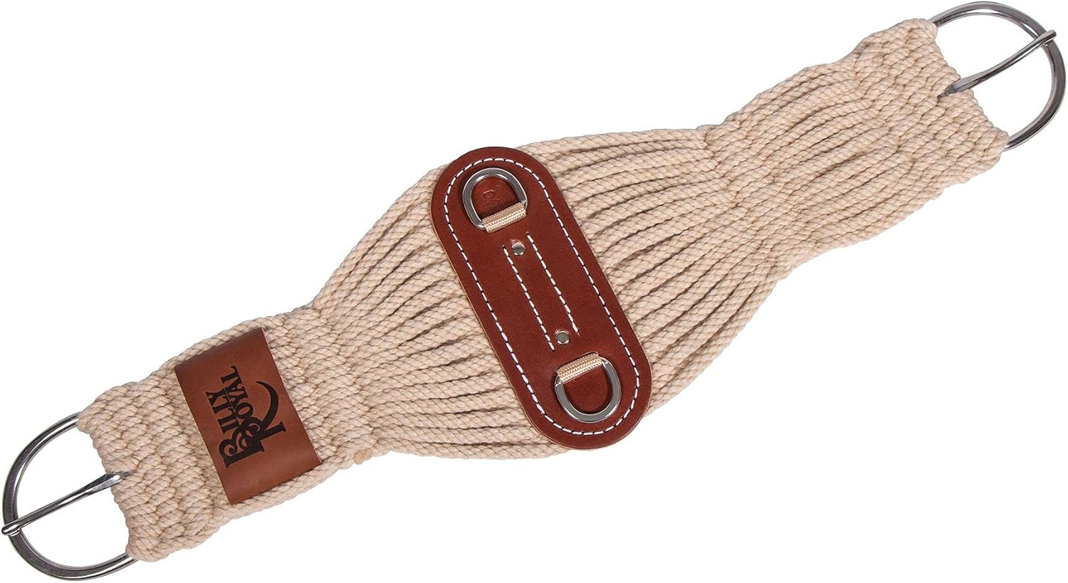 Billy Royal Western Horse Cinch | Non-Irritating Strings | Saddle Comfort and Stability | Stainless Steel | Durable & Soft/Natural