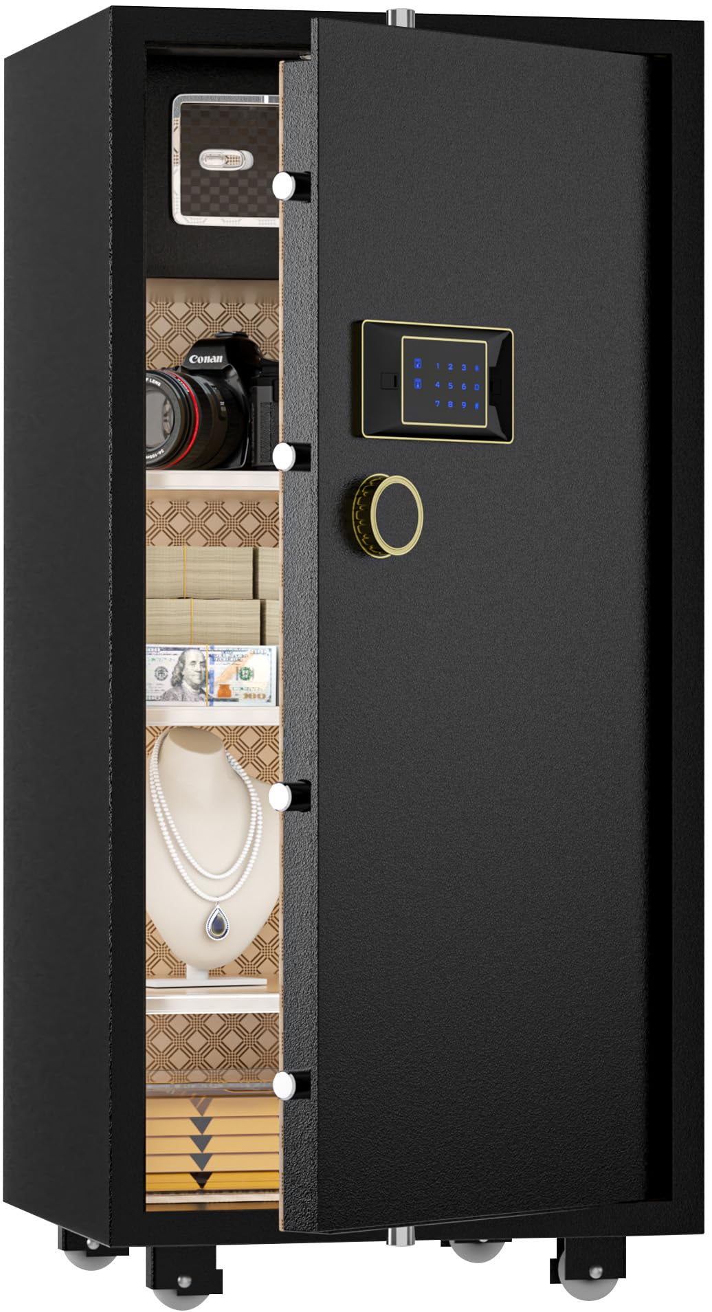 TIGERKING Large Safe for Home 11.5 Cu Ft, Digital Touchscreen Keypad