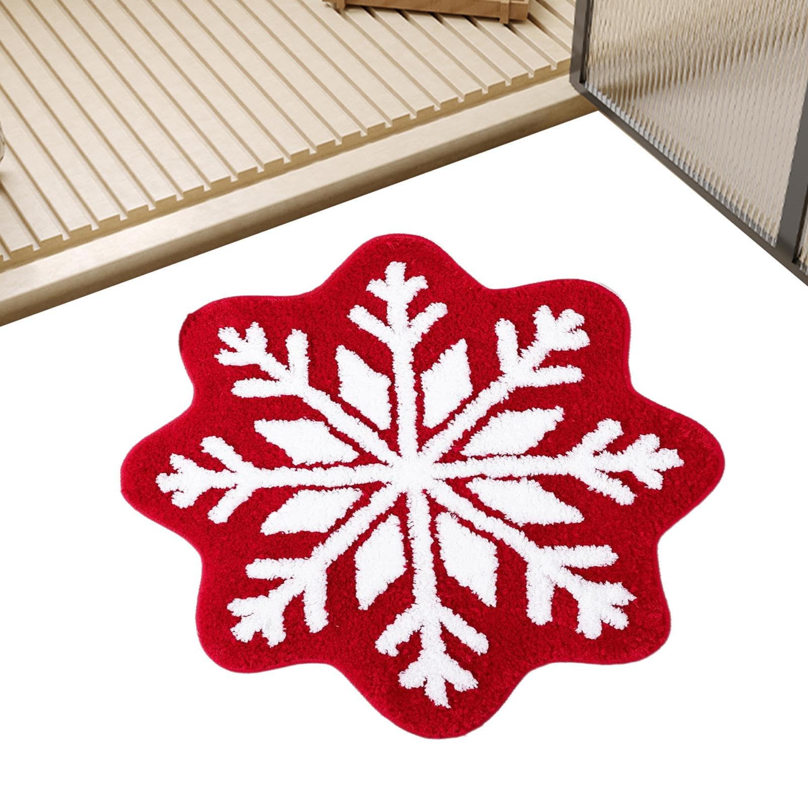 Tapis de salle de bain de Noël pour créer une ambiance festive et chaleureuse chez vous