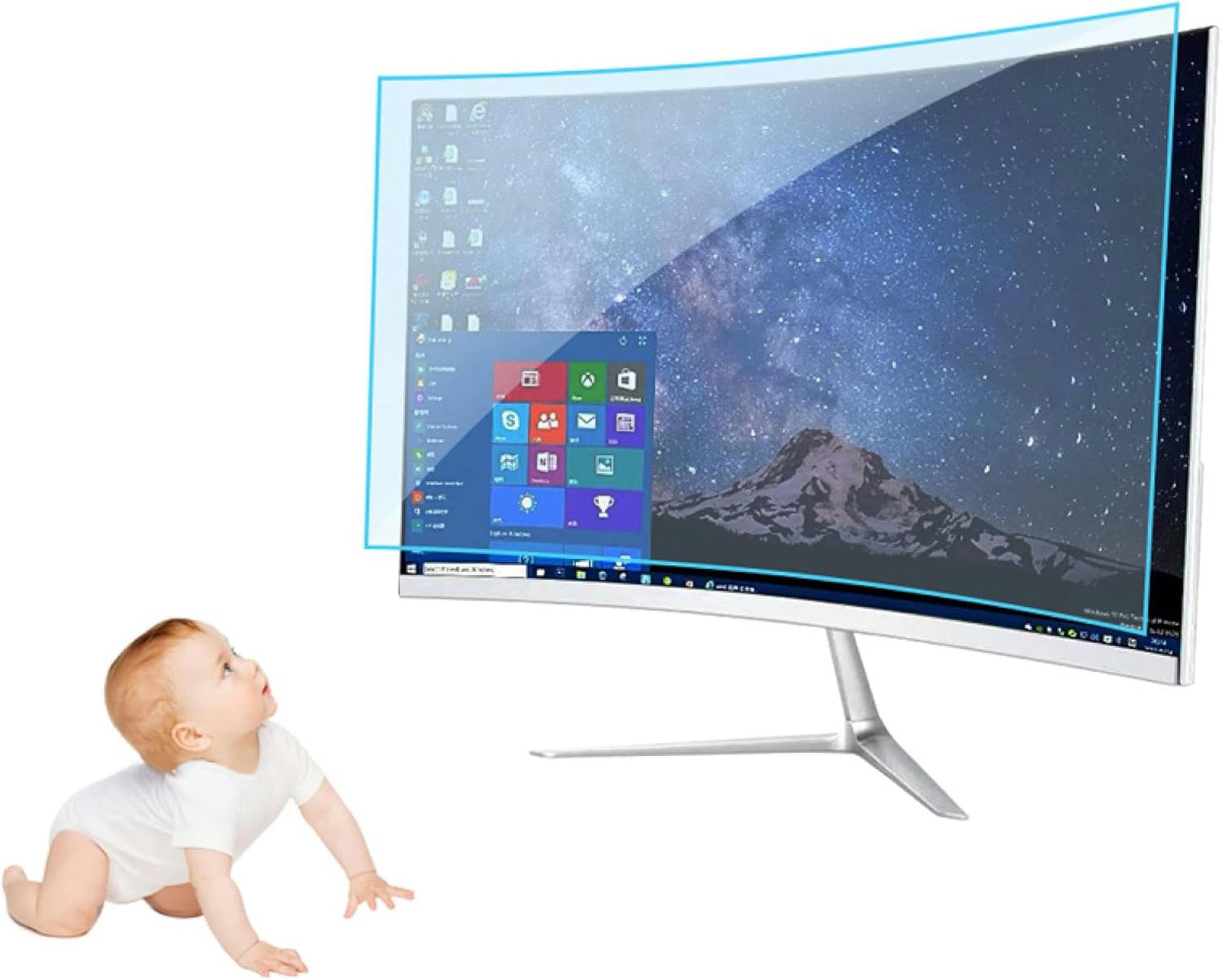 Filtre anti-lumière bleue pour écran TV mat : protégez vos yeux des reflets et des rayures