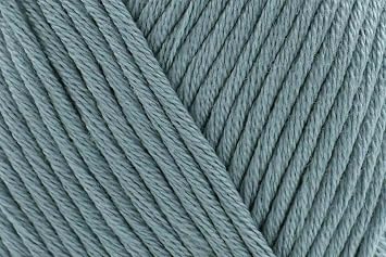 100% Cotton Yarn for Knitting and Crocheting, 3 or Light, DK, Worsted Weight, Drops Muskat, 1.8 oz 109 Yards per Ball 80 Sage Green