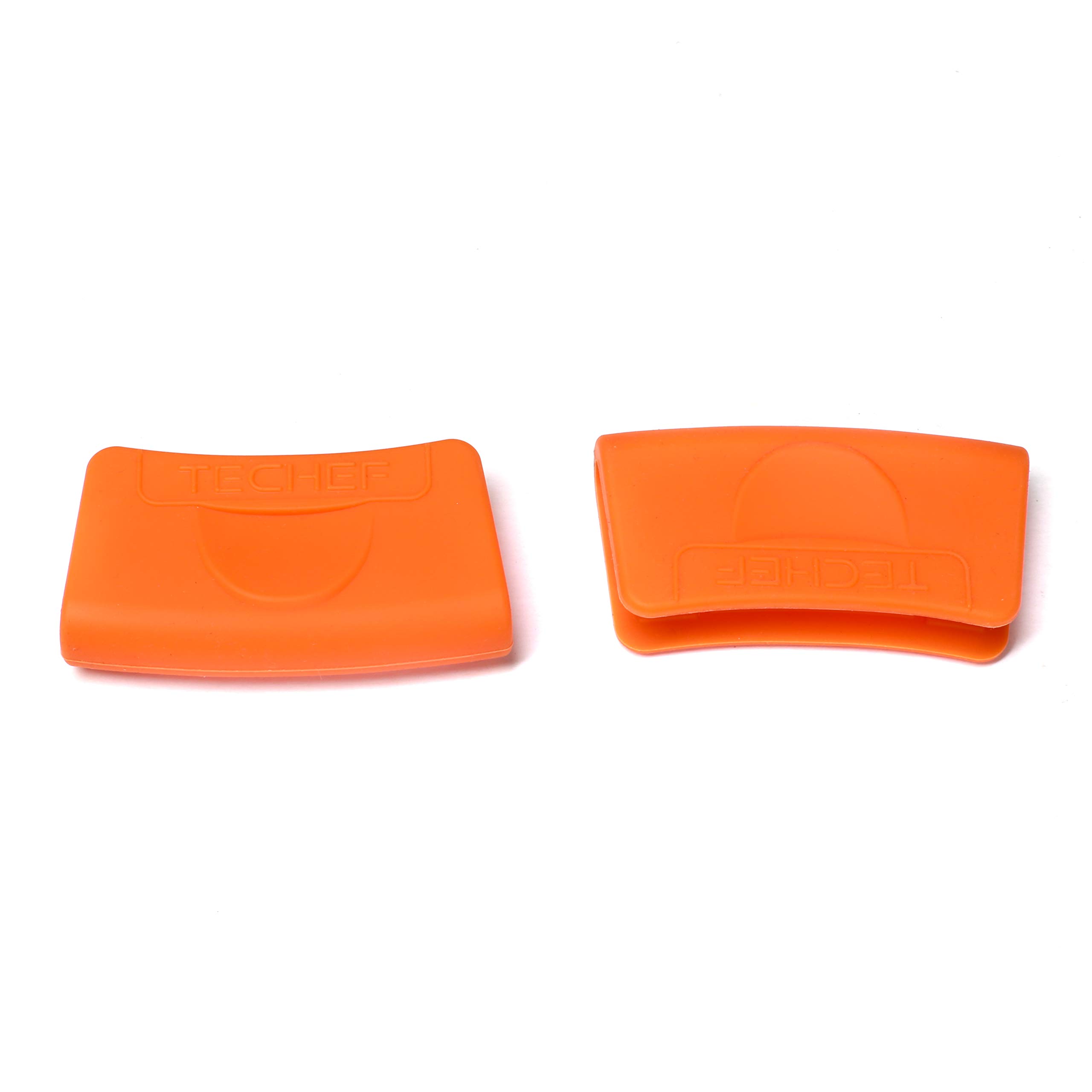 Soportes de silicona para ollas, agarres de pellizco, manoplas para horno (naranja, juego de 2) 8