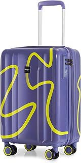 Provogue Loop Hard-Sided PC 55 Cm Suitcase/Cabin Trolley Bag Small| Expandable Space with 8 Wheels Trolley Bags for Travel... Price In India